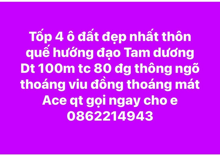 Lô đất Vĩnh Phúc, view đồng thoáng mát, đường thông ngõ rộng