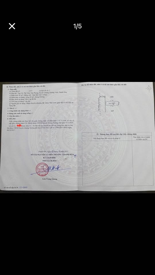 Đất đầu ve vượng khí, hướng Tây Bắc, Đông Bắc, lô góc đẹp tại Thành Yên