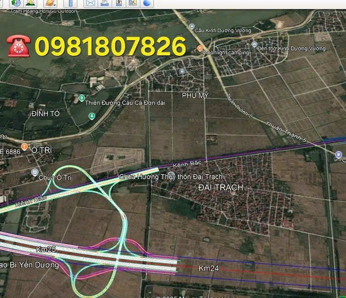 Đất vàng Đại Trạch mặt tiền 6m, sổ đỏ sẵn, đường ô tô thông thoáng, giá hời 3.3 tỷ