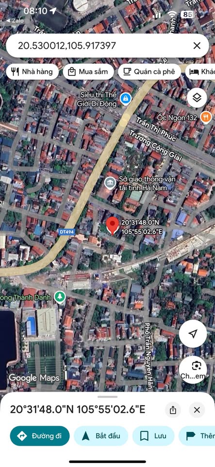 Đất Thanh Châu, Phủ Lý đang cháy hàng với diện tích 90m2, mặt tiền rộng rãi 6,2m