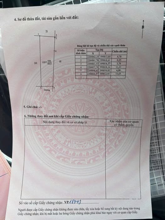 Bán đất 68m2 tại Châu Giang, Kim Bảng, Hà Nam