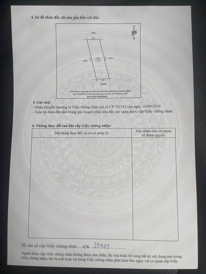 Nhỉnh 1,3 tỷ, đất Nghi Kim 71,8m2, hướng đông nam mát rượi