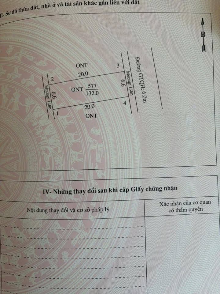 Bán đất Bảo Yên, 132m2 thổ cư, sổ đỏ sẵn sàng, giá hơn 2 tỷ