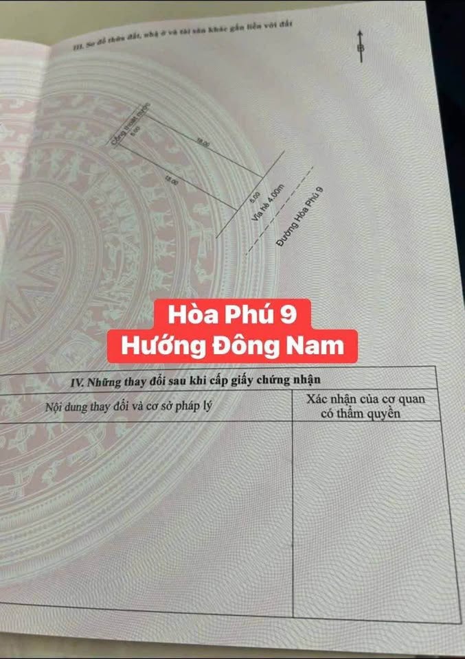 Siêu phẩm đất mặt tiền đường 7m5 Hòa Phú 9, Đà Nẵng đã cập bến