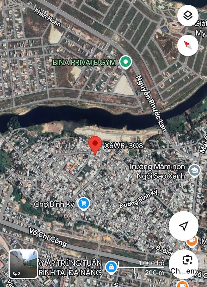 Bán đất thổ cư 148m2, Kiệt Bình Kỳ, gần sông, khu Nam Hoà Xuân