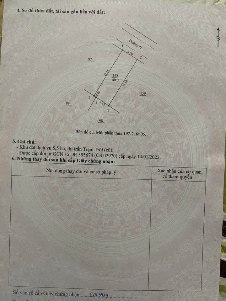 Bán đất dịch vụ Trạm Trôi, Hoài Đức, 40m², vị trí đắc địa