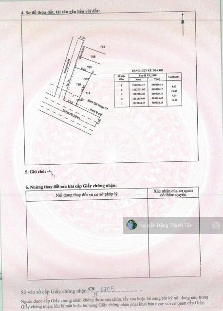 Cô mỹ lớn tuổi, gửi bán lô đất 122m2 nở hậu, đường suối lội, cách thpt tân thông hội chỉ 500m, shr