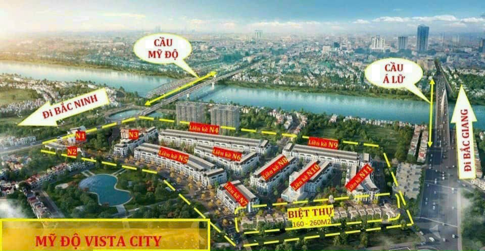 Đất nền Mỹ Độ Riverside, trung tâm Bắc Giang, sổ đỏ lâu dài, giá từ 2.8 tỷ