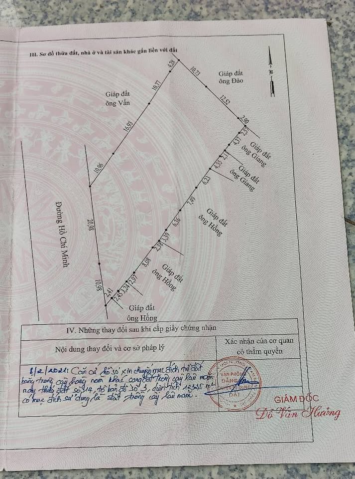Bán đất mặt đường Hồ Chí Minh, đường rộng 32m, diện tích khủng 1.232m2, sâu 42m