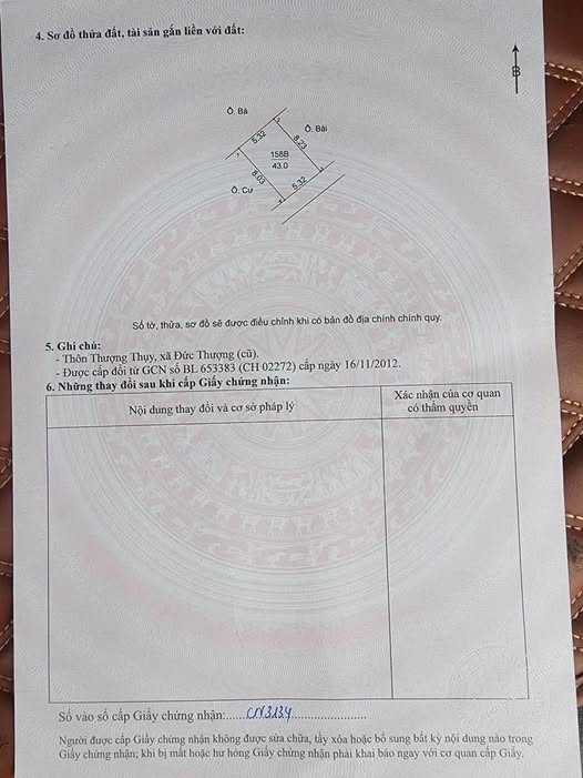 Sở hữu ngay mảnh đất 43m² tại Đống Thượng, sổ đỏ vuông vắn, pháp lý minh bạch, sẵn sàng giao dịch