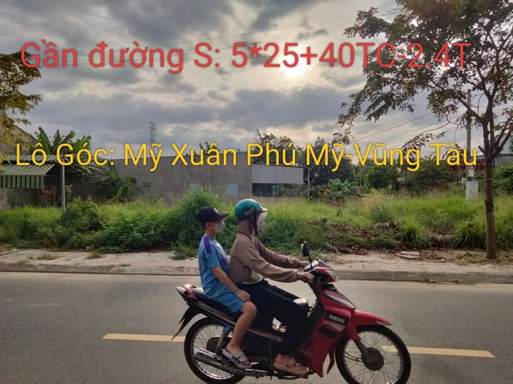 Bán lô góc tại Mỹ Xuân, Phú Mỹ, Vũng Tàu, diện tích 5*25m, chỉ 2.4 tỷ