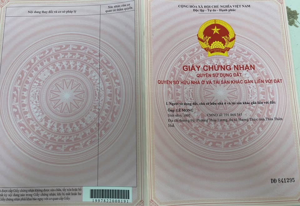 Lô đất mặt tiền Hoàng Phan Thái, 75m2, hướng Tây Nam, gần Sân bay Phú Bài