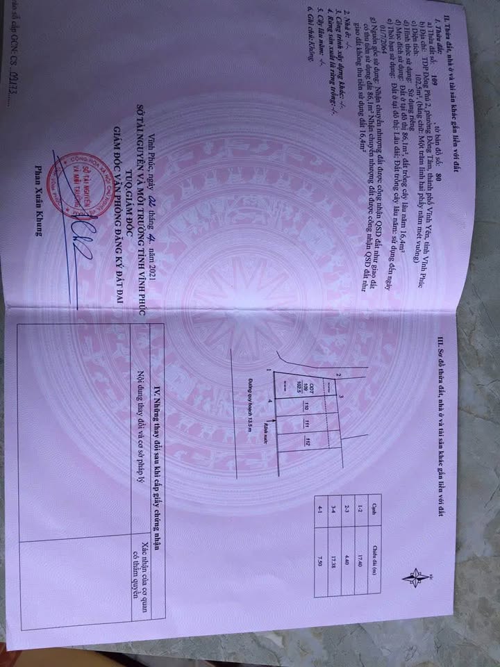 Tọa lạc tại vị trí đắc địa của Khu dân cư Đồi Dẫm, xã Đồng Tâm, thành phố Vĩnh Yên