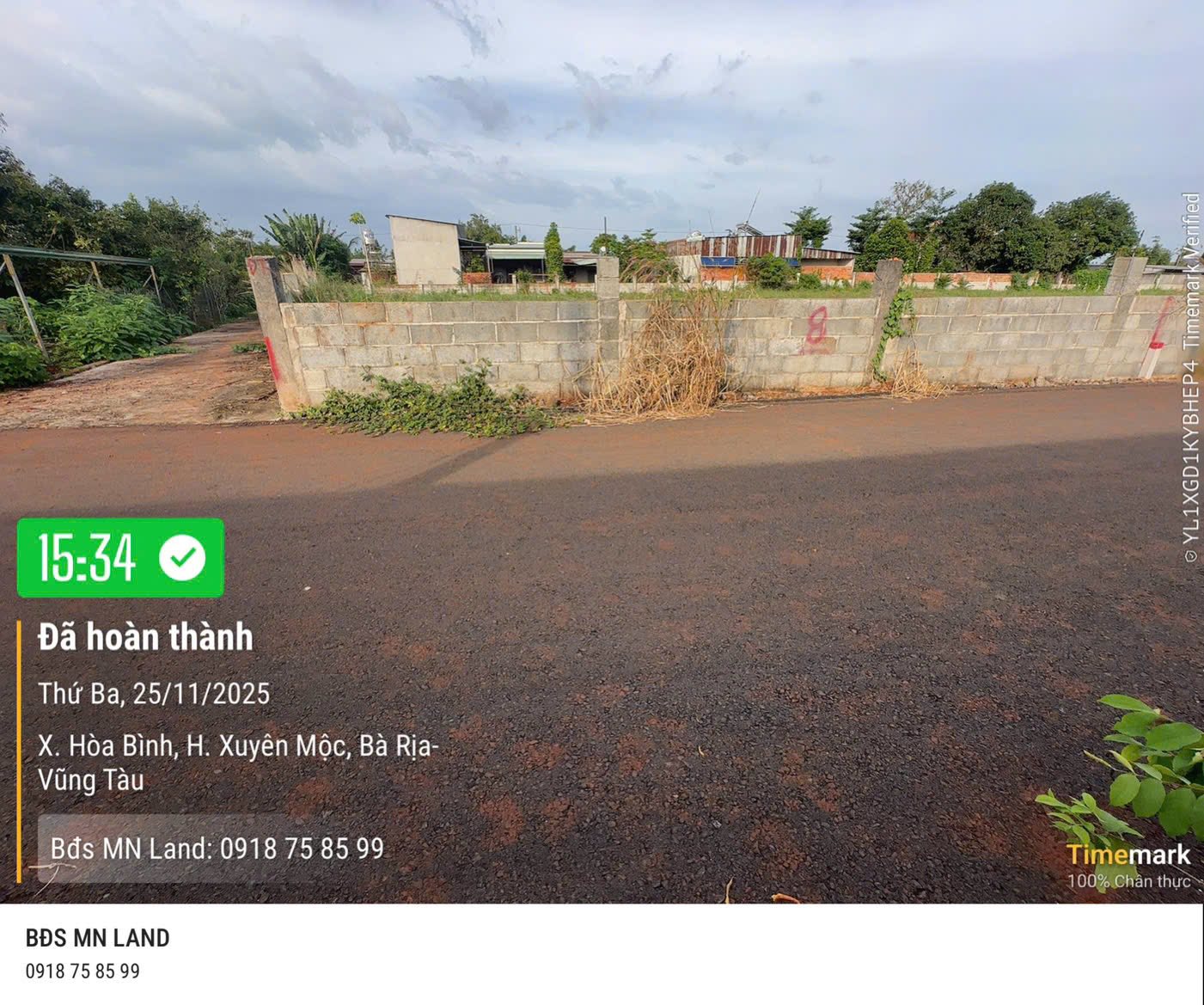 Lô góc 396m2 trung tâm Hòa Hội, Bà Rịa - Vũng Tàu, 2 mặt tiền đường nhựa, giá 1.3 tỷ