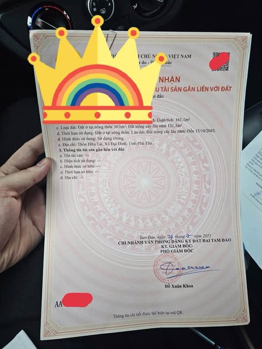 Bán nhanh lô đất 161m2 tại Tam Đảo cũ, giá chỉ 390 triệu