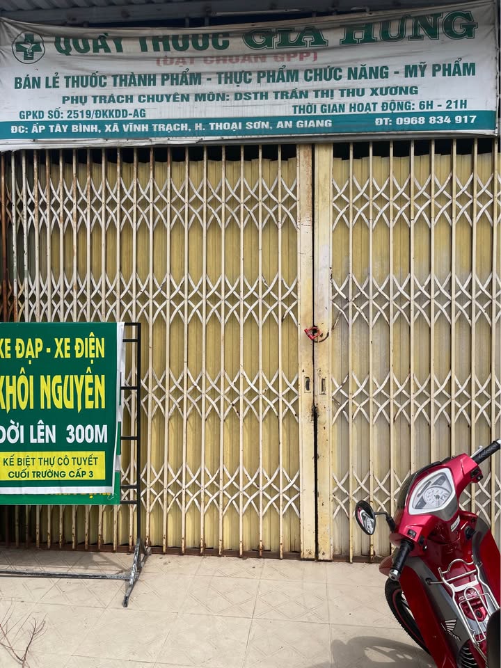 Nhà 5x20m mặt tiền chợ Ba Bần, Long Xuyên kinh doanh đỉnh