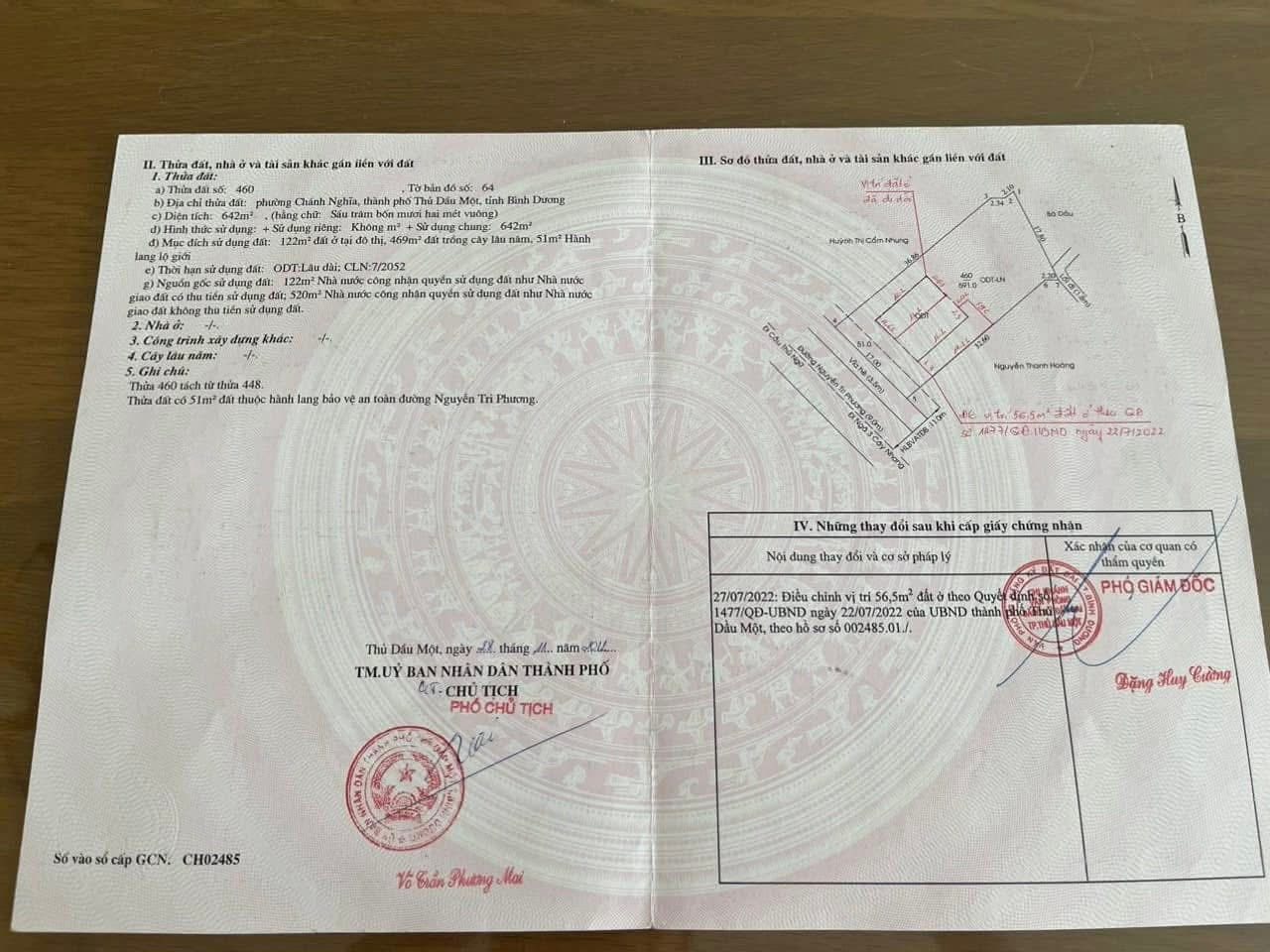 Đất vàng mặt tiền Nguyễn Tri Phương, trung tâm Thủ Dầu Một, view sông Sài Gòn