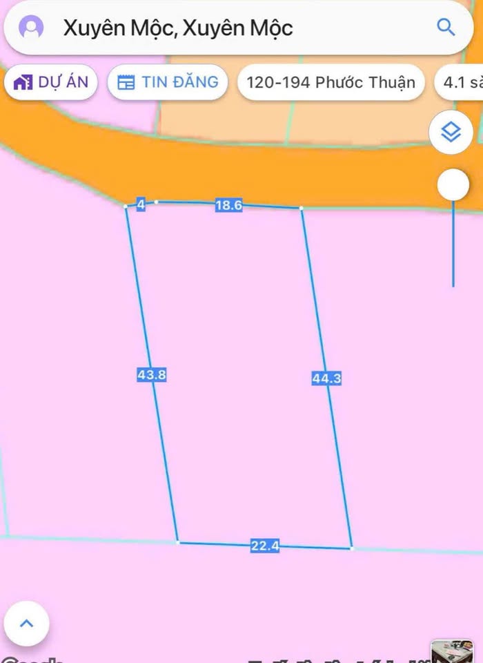 Đất Xuyên Mộc xinh xắn, sổ hồng riêng, giá yêu thương