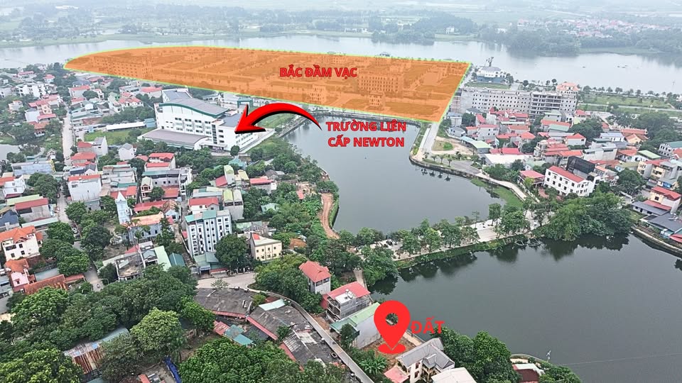 Đất view hồ Đầm Vạc 2 mặt đường, kinh doanh, đầu tư, giá hời
