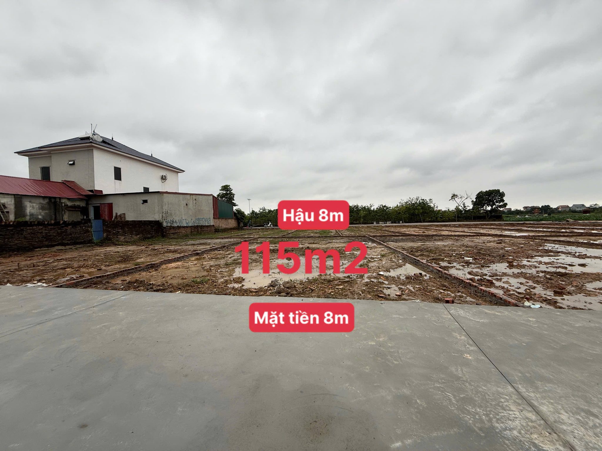 Bán lô đất tại Hiệp Hòa, Bắc Ninh, diện tích 115m2 (thổ cư 70m2), gần khu công nghiệp