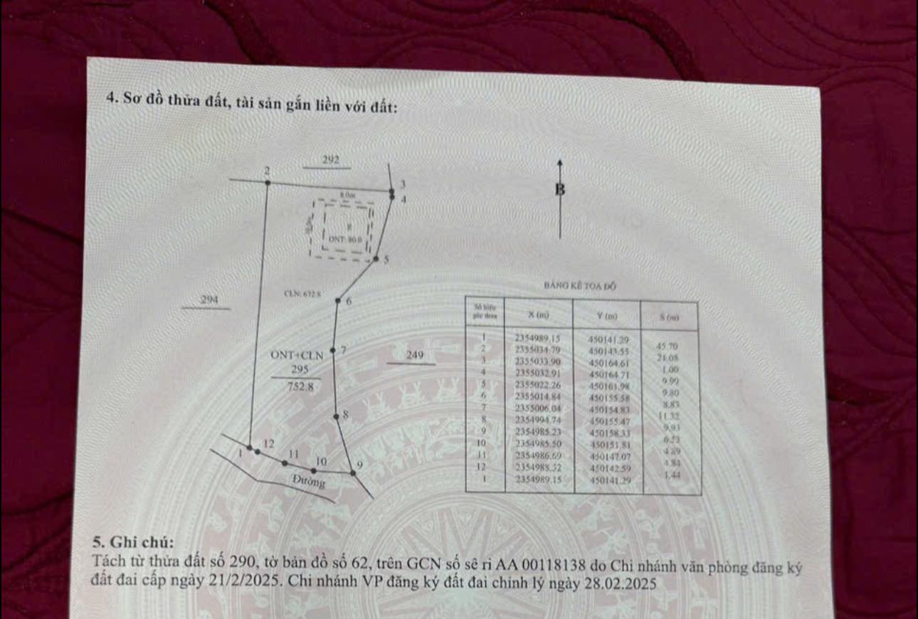 Bán đất 700m2 tại Đồng Mạ, Vô Tranh, Lục Nam, Bắc Giang
