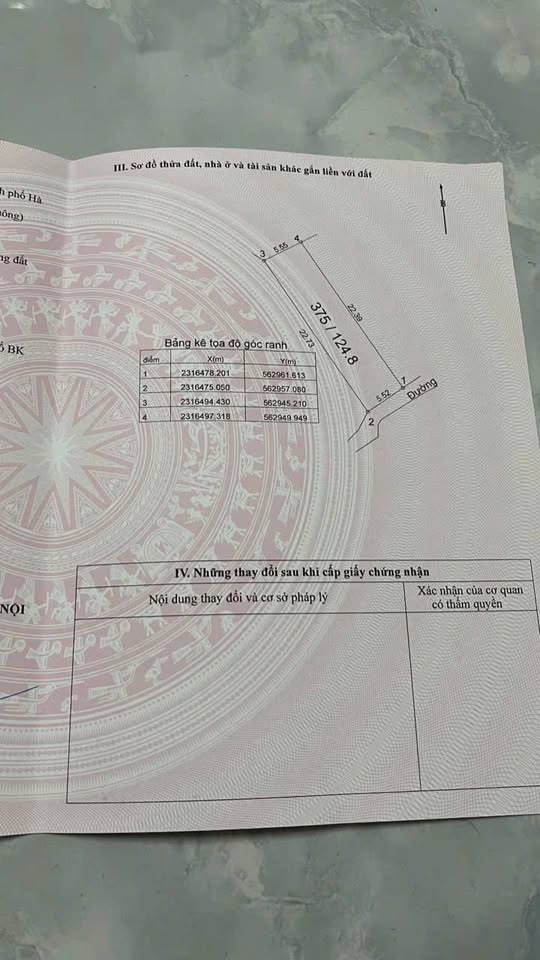 Bán đất thổ cư 125m² tại Đông Thượng Phú, Cát Quế, Hà Nội đường ô tô