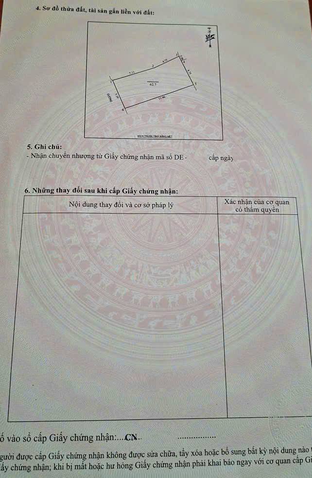 Bán đất 62,7m2 hướng Tây Nam, đường 5,5m tại xóm 8 Nghi Kim, gần ủy ban nhân dân phường Vinh Hưng