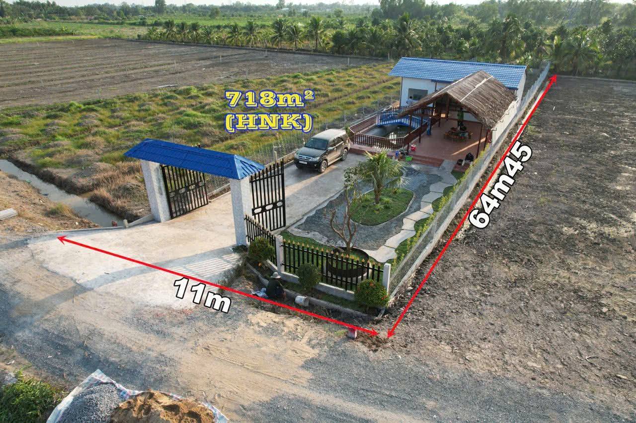 Bán căn nhà vườn siêu đẹp tại xã Bình Đức – Bến Lức, Long An, 718m² sổ sẵn, mặt tiền ĐT.816