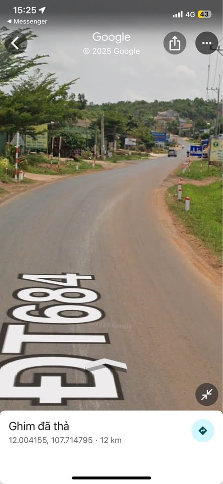 Bán lô đất mặt tiền đường Trần Phú, thuộc tổ 5 Nghĩa Đức, kinh doanh buôn bán tốt, giá 2,85 tỷ