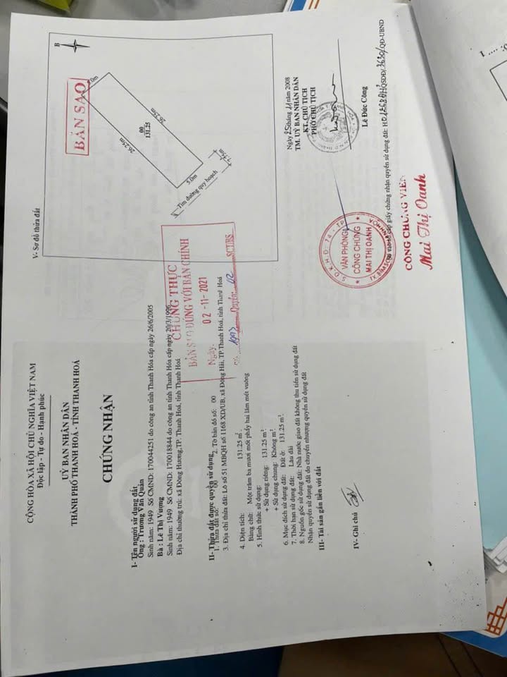 Bán đất thổ cư MB 1168, phường Đông Hải, Thanh Hóa