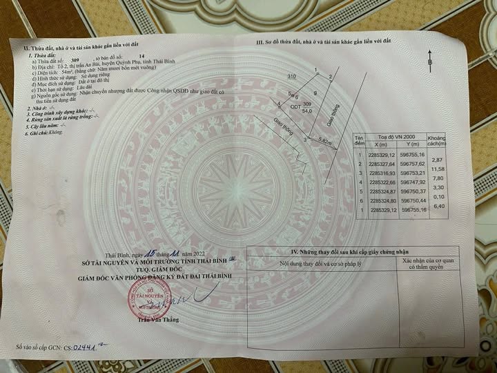 Sở hữu ngay lô đất vàng tại trung tâm An Bài, Thái Bình