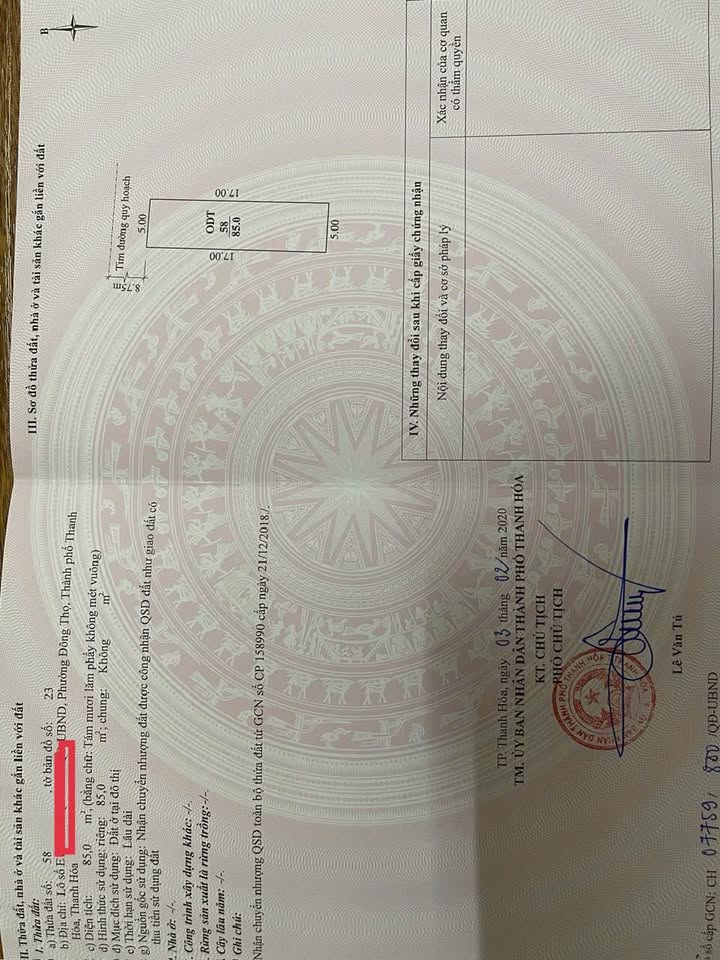 Siêu phẩm đất nền hiếm hoi tại Đông Thọ, Thanh Hóa, sở hữu vị trí đắc địa ngay cạnh trường cấp 2 Đông Thọ