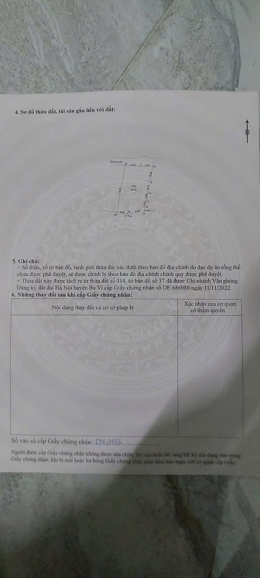 Cần tiền bán gấp mảnh đất siêu đẹp tại Cẩm Lĩnh, Ba Vì, Hà Nội, chỉ cách khu du lịch Đầm Long vài bước chân