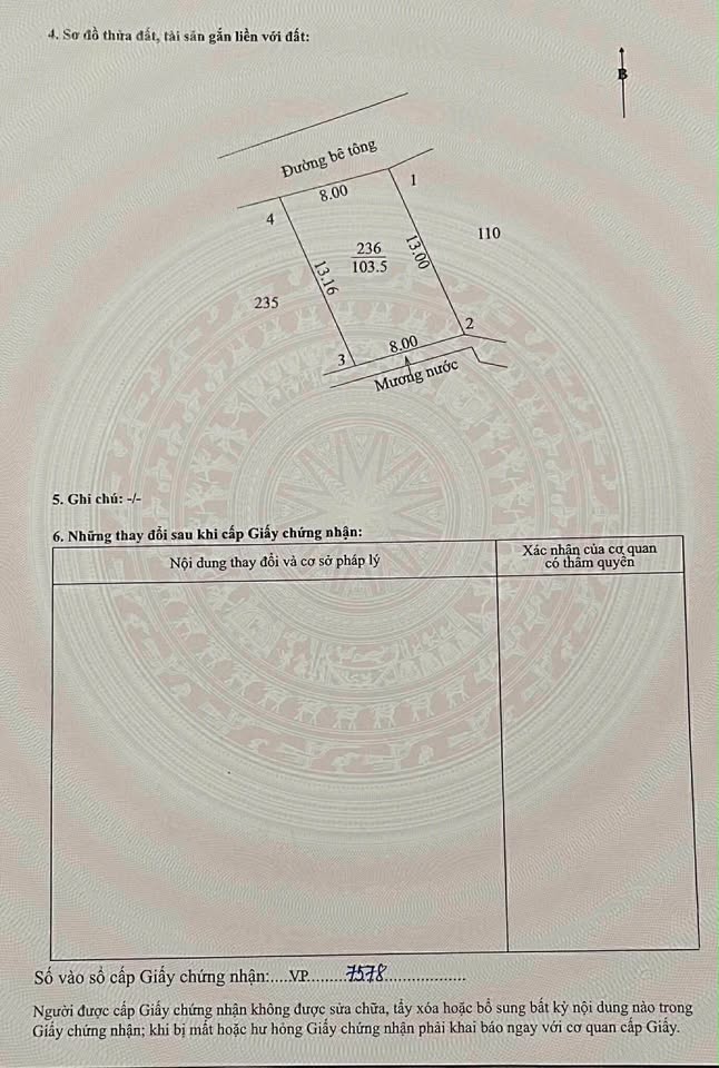 Bán mảnh đất hướng Tây Bắc tại Đông Hà, Quảng Trị - Giá hấp dẫn