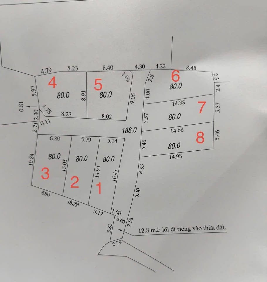 Bán đất 80m² tại Thanh Hà, Hải Dương, ô tô vào tận đất