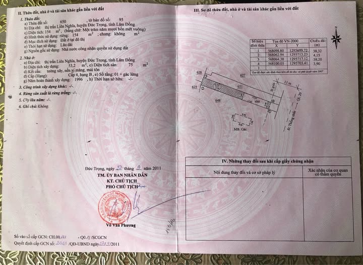 Bán nhà đất đường Thống Nhất, gần nhà thờ Tùng Nghĩa, Đức Trọng, Lâm Đồng, giá tốt