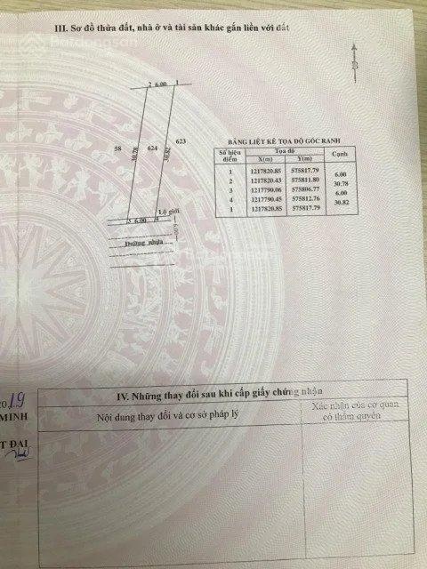 Chính chủ cần bán lô đất 179m2 giá 950tr đường Tỉnh Lộ 7 xã Phước Thạnh Củ Chi Cách Quốc Lộ 22 800m