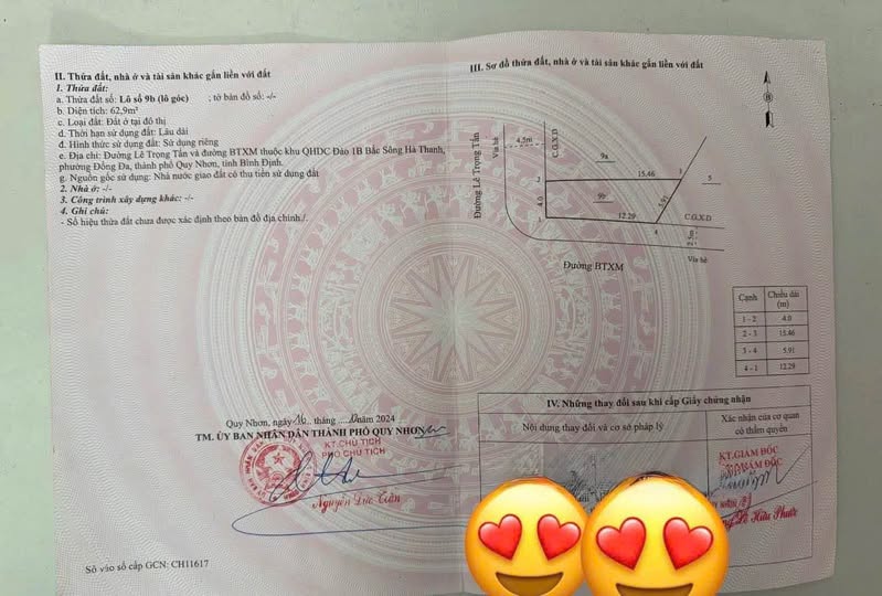 Bán gấp lô góc 2 mặt tiền Lê Trọng Tấn, Quy Nhơn, view sông, đối diện trường học