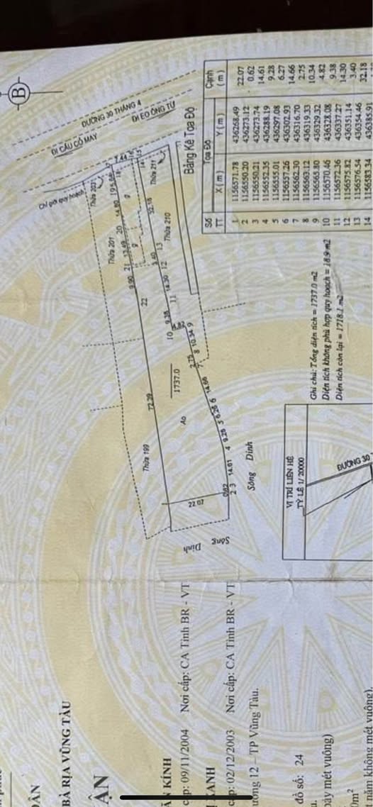 Bán đất vàng Võ Nguyên Giáp, Bà Rịa Vũng Tàu 150m2 thổ cư, có nhà cho thuê, giá 10 triệu/m2