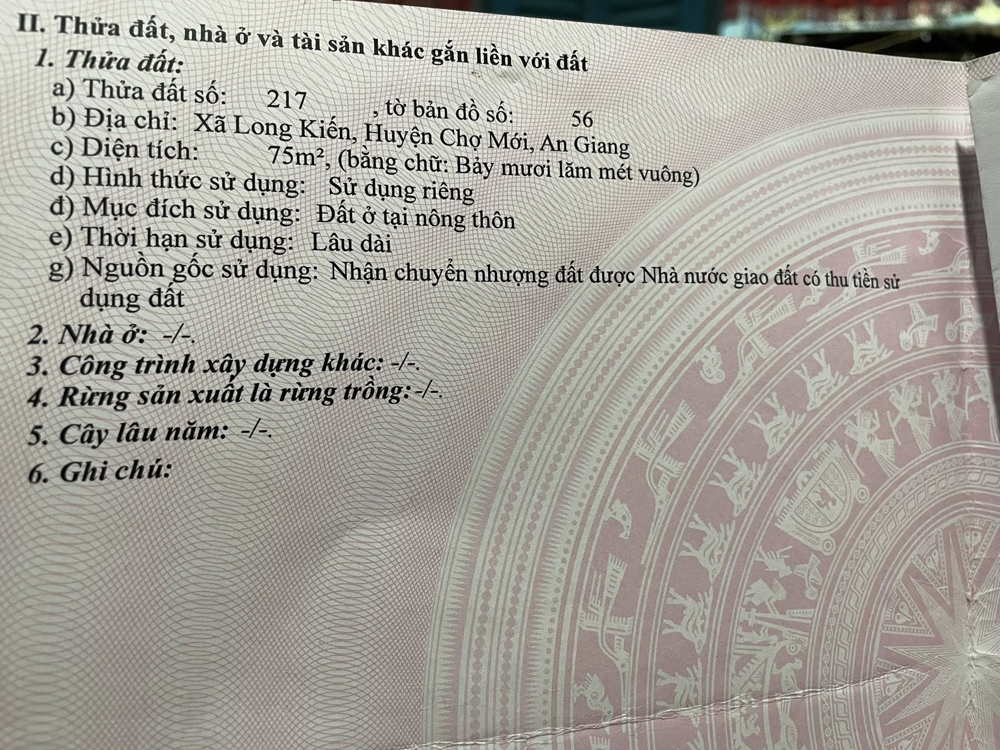 Bán nền vị trí đắc địa tại Chợ Mới, An Giang, cơ hội đầu tư sinh lời