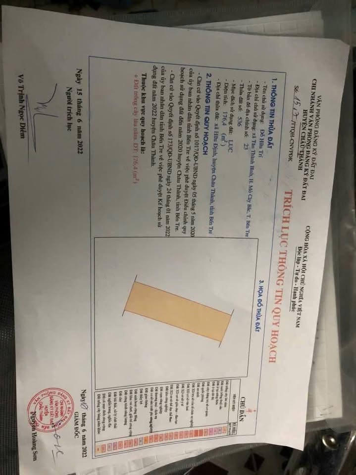 Bán nền đẹp 176,4m2 hướng Đông Bắc tại phường Phú Tân, Vĩnh Long