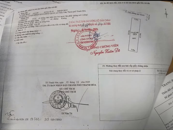 Bán đất nền mặt bằng 8032 Thiệu Vân cũ, 125m2, mặt tiền 5m, đường 10.25m, giá hấp dẫn
