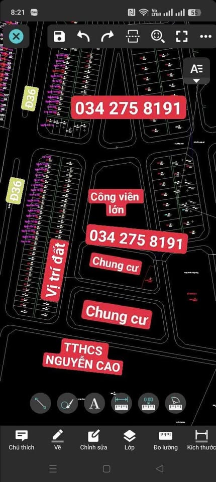 Bán lô đất tại Làn 2, đường 36, Quế Võ, Bắc Ninh, chỉ cách trường THPT Quế Võ vài trục mét