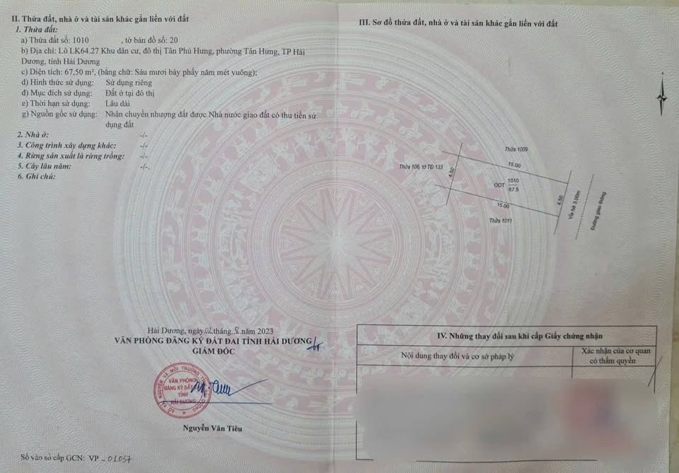 Siêu phẩm đất nền ngay trung tâm thành phố Hải Dương đây