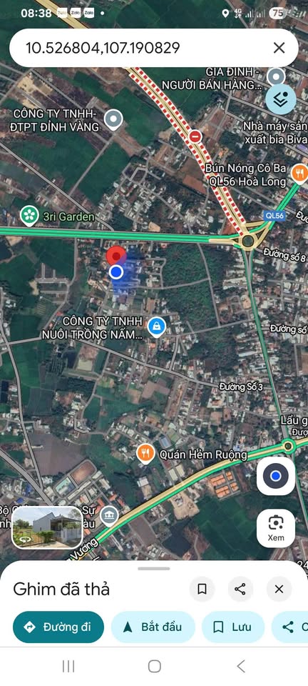 Đất nền khu nhà vườn Hòa Long, đường ô tô tránh, giá tốt