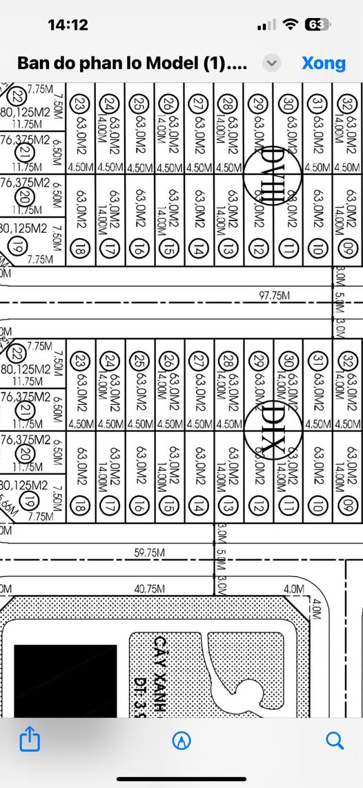 Bán suất tái định cư 63m² tại Phường 12, Thành phố Vũng Tàu - Giá 1.45 tỷ