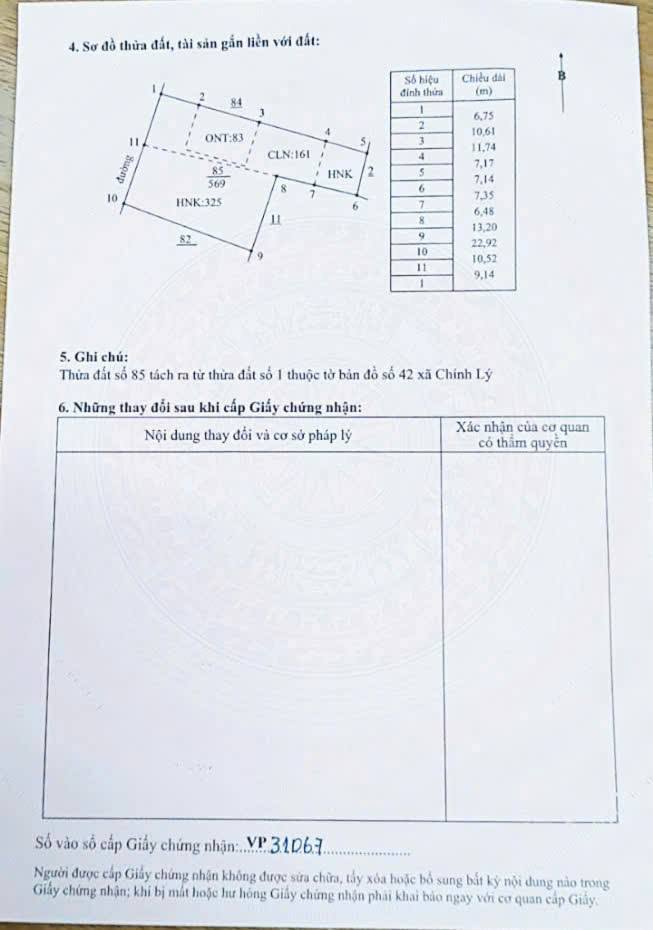 Bán đất thổ cư 569m2 mặt tiền 22m tại Lý Nhân, Hà Nam