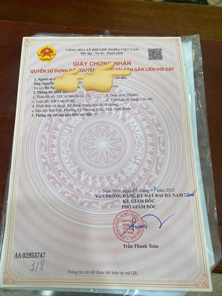 Đất vàng Bút Sơn 94m2 full cư, mặt tiền 7m, giá hời 590 triệu