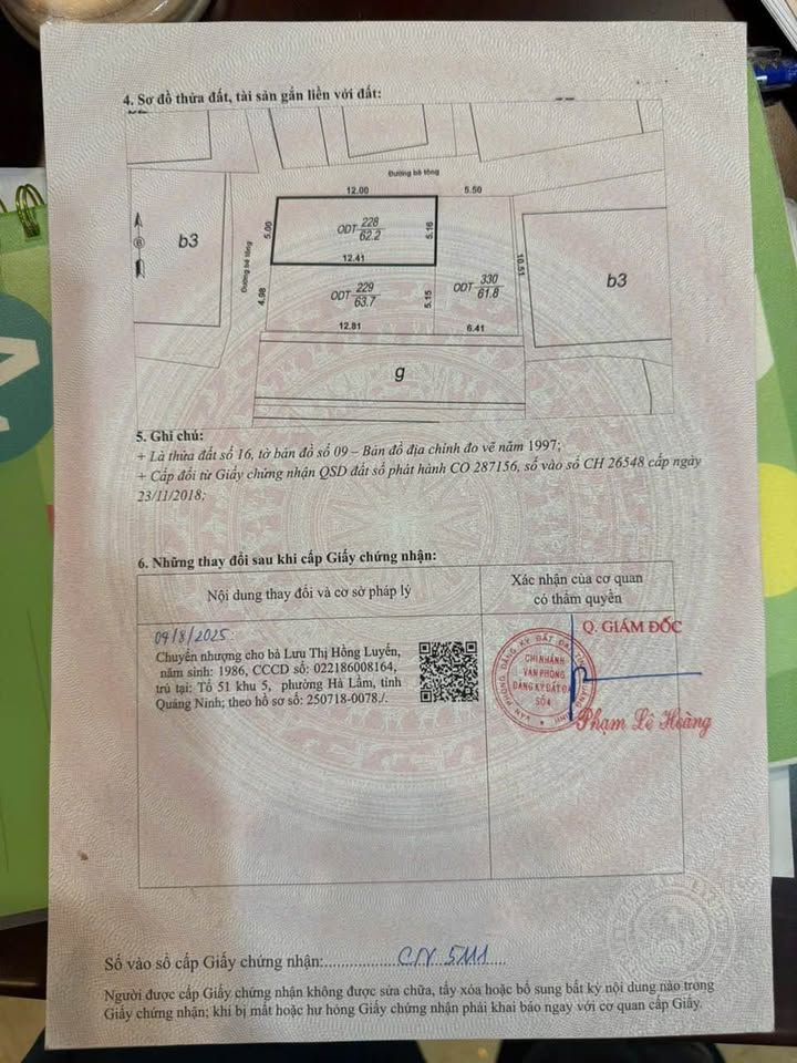 Đất nền trung tâm thành phố Quảng Ninh, giá chỉ từ 1,5 đến 1,9 tỷ