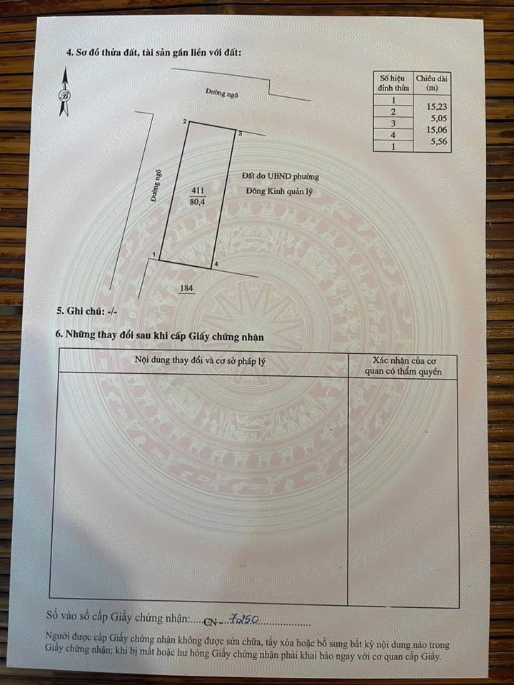 Đất Lạng Sơn, 80,4m2 vuông vắn, 3 mặt thoáng, ô tô quay đầu